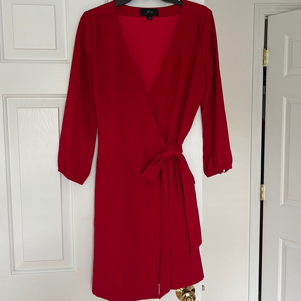 J.Crew Red dress in size 4